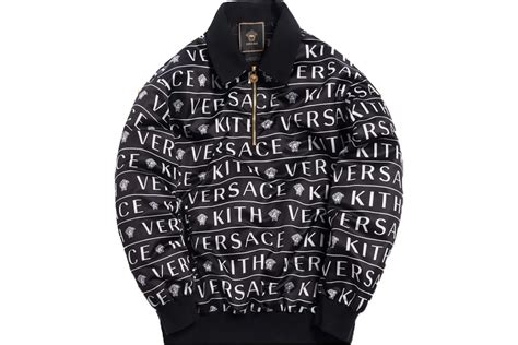 kith x versace quarter zipped.